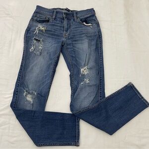 Hollister skinny ripped jeans size 29